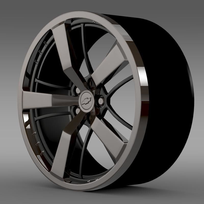 Chevrolet Camaro 2008 BlackConcept rim 3D model_1