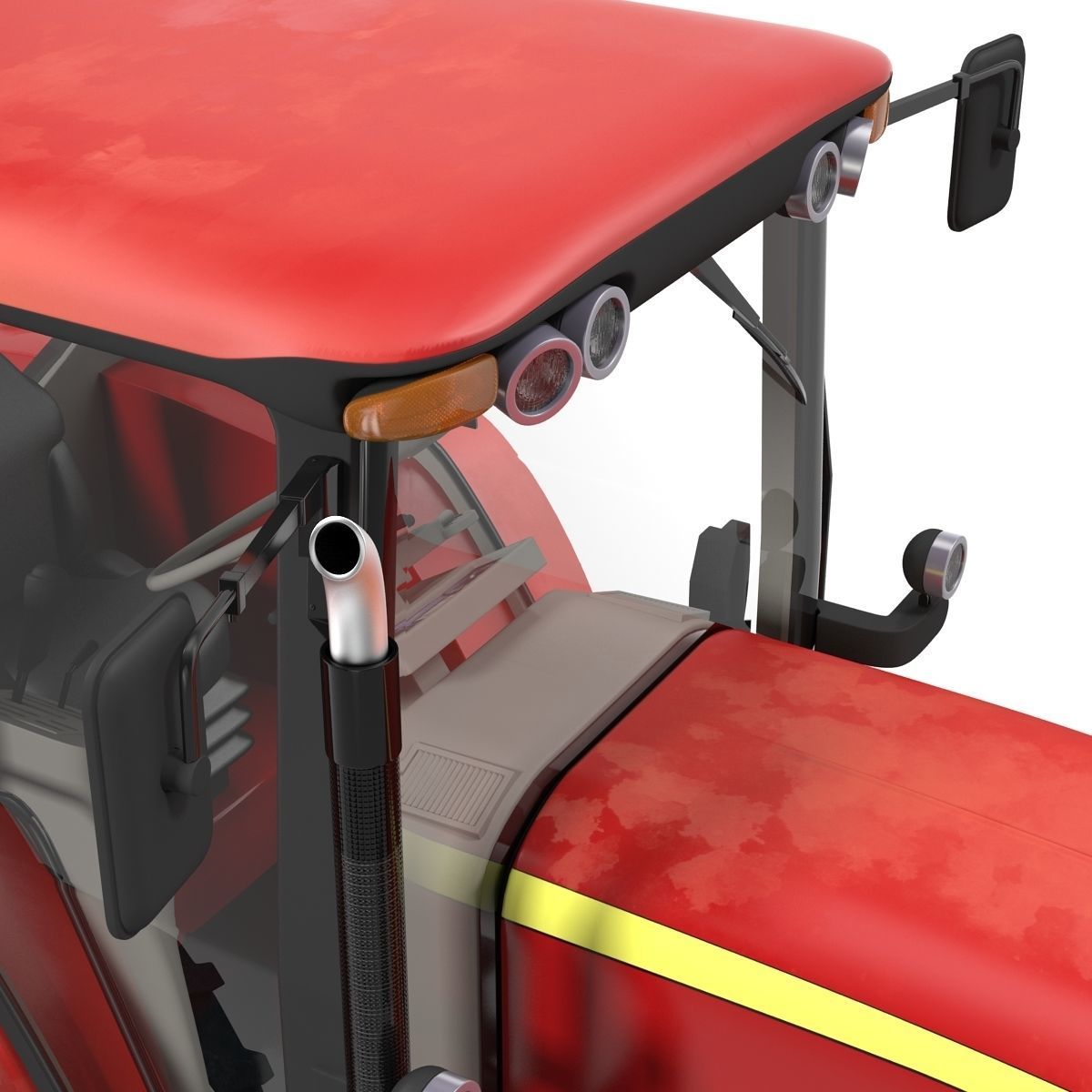 Tractor Generic Rigged 3D model_28