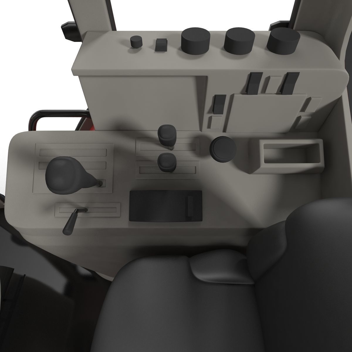 Tractor Generic Rigged 3D model_40