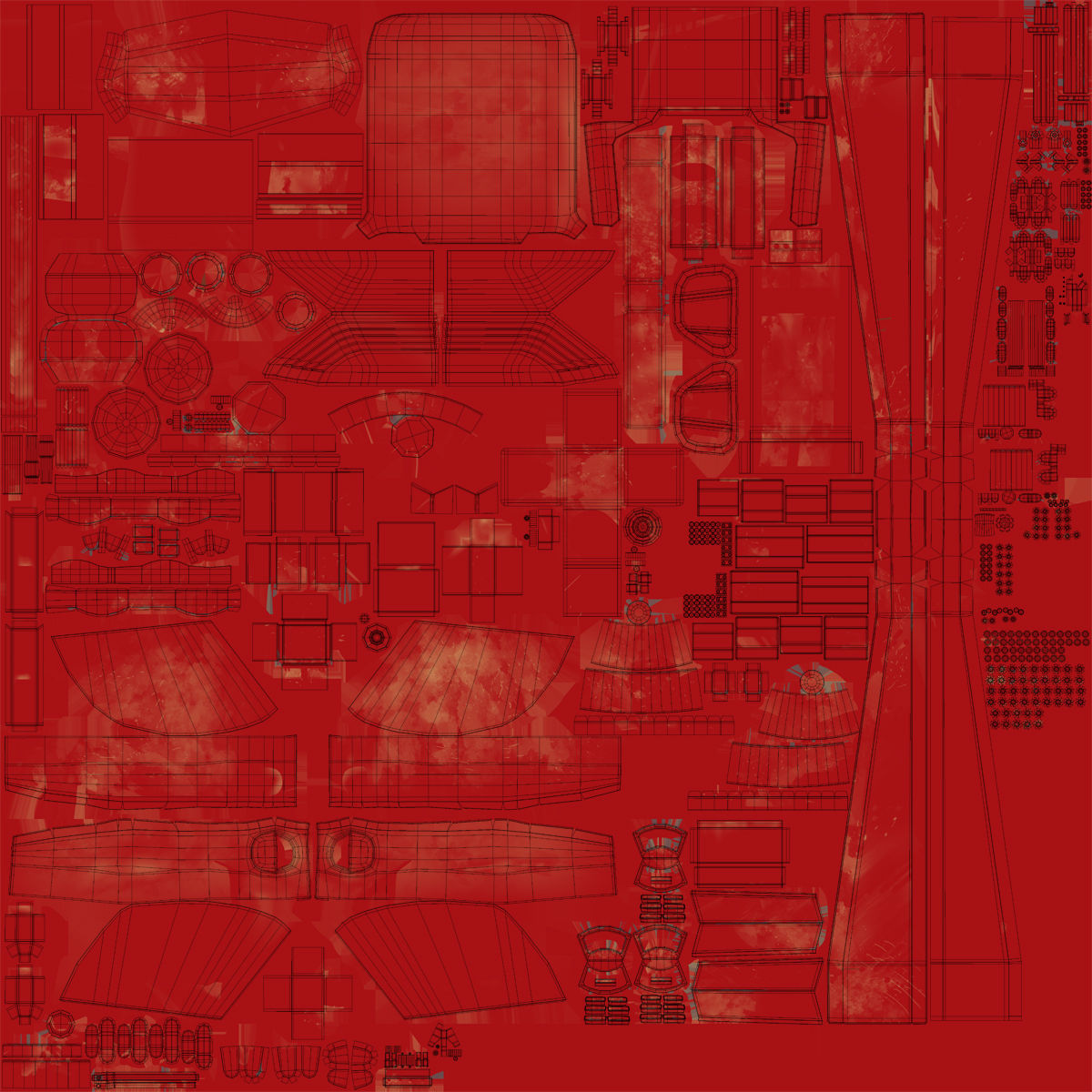 Tractor Generic Rigged 3D model_43