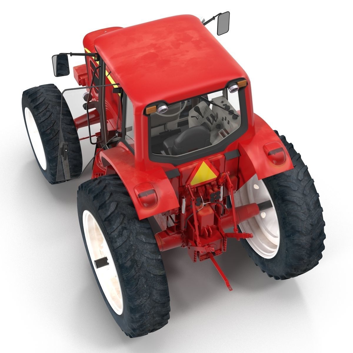 Tractor Generic Rigged 3D model_7