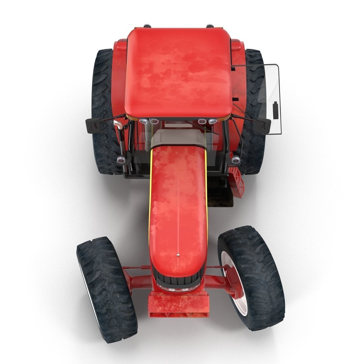 Tractor Generic Rigged 3D model_4