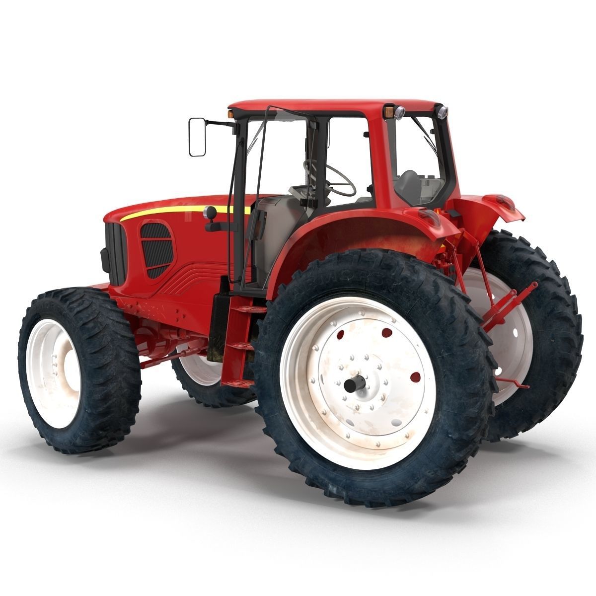 Tractor Generic Rigged 3D model_11