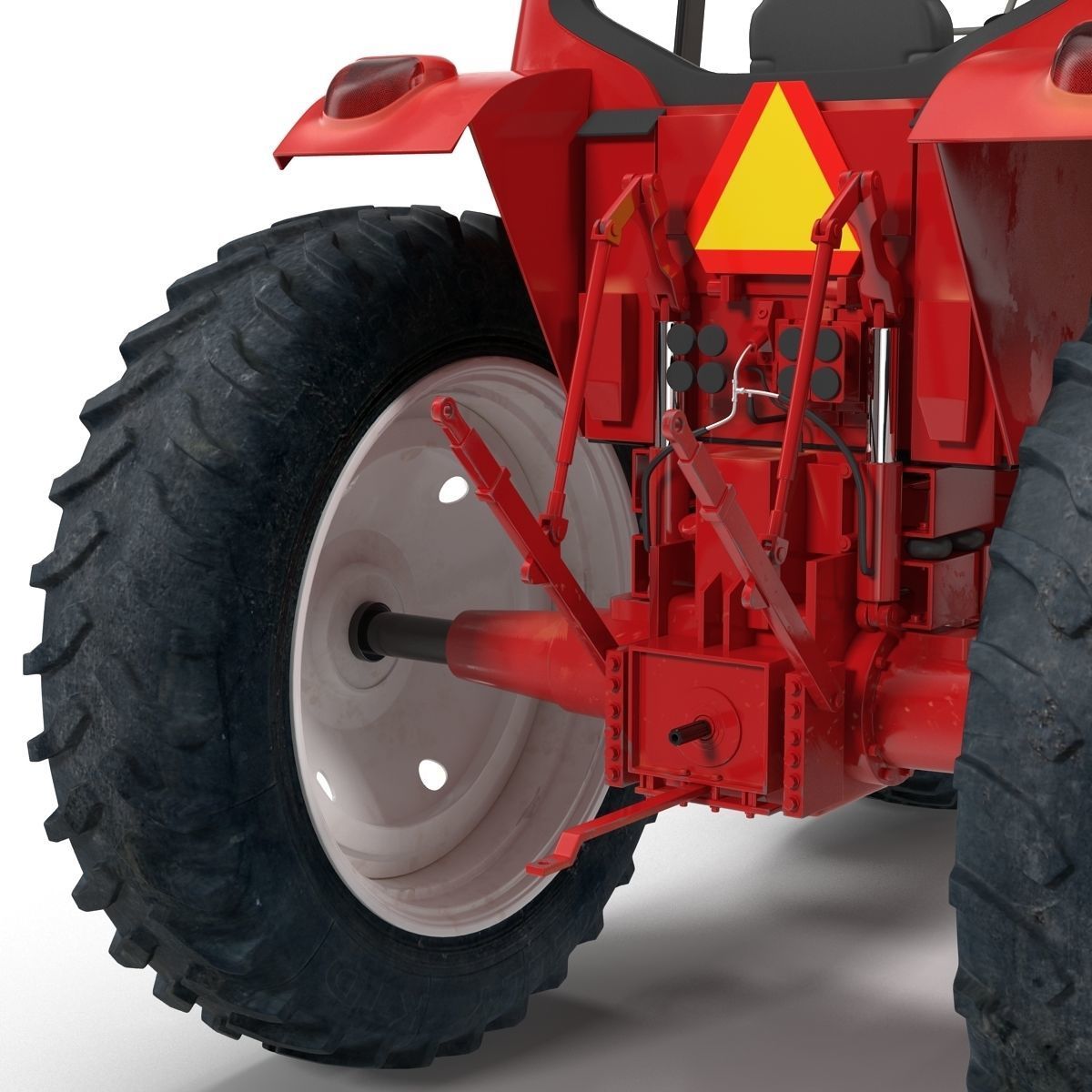 Tractor Generic Rigged 3D model_25