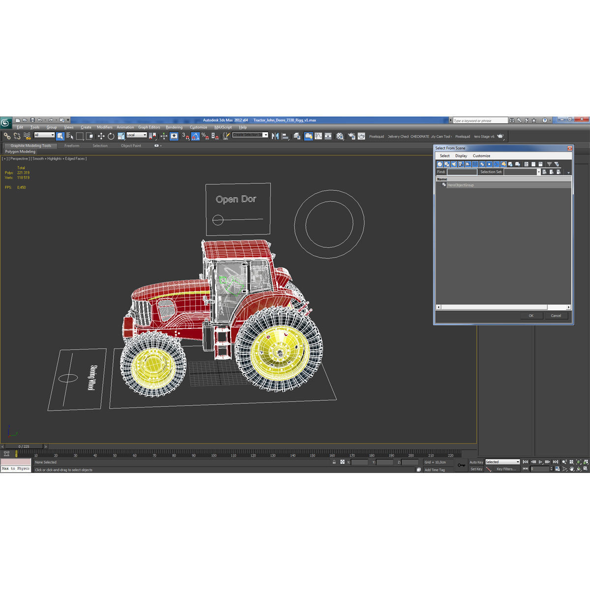Tractor Generic Rigged 3D model_51