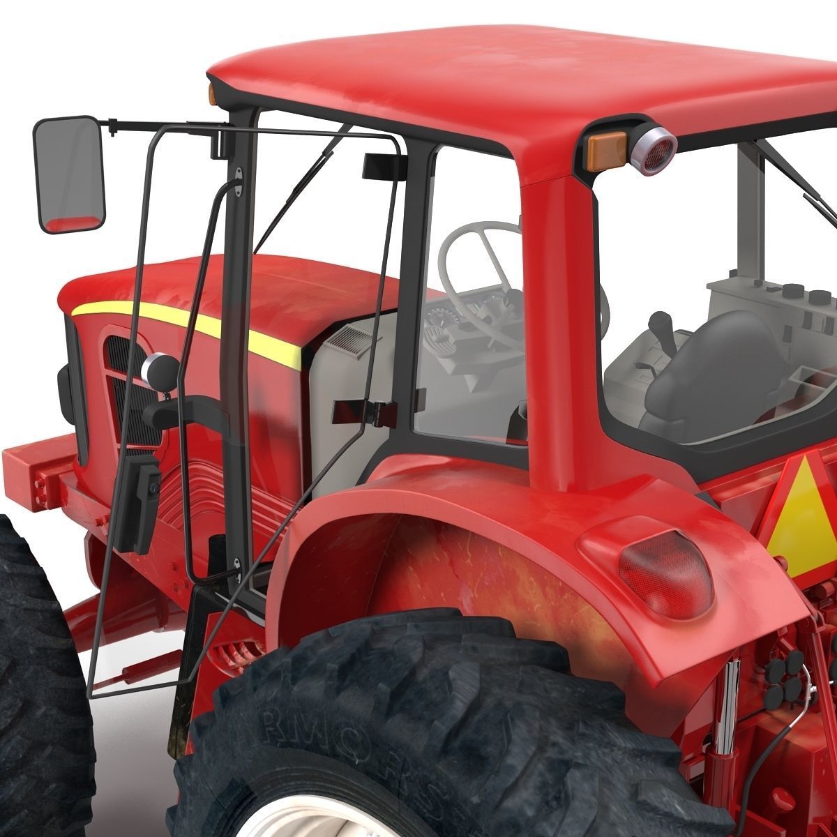 Tractor Generic Rigged 3D model_26