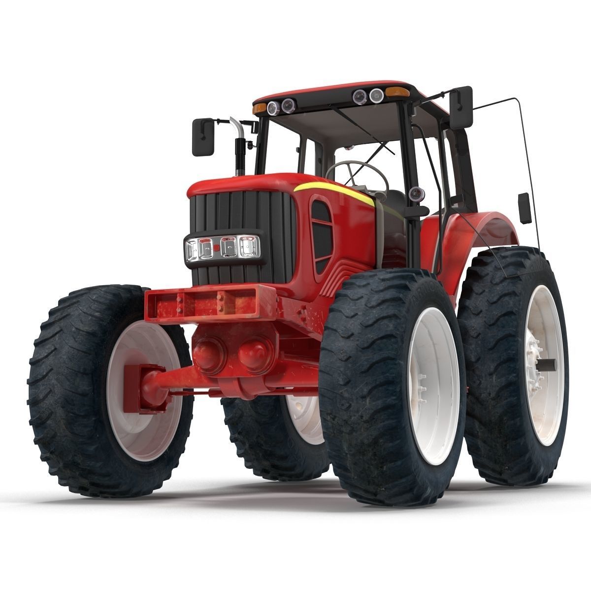 Tractor Generic Rigged 3D model_5