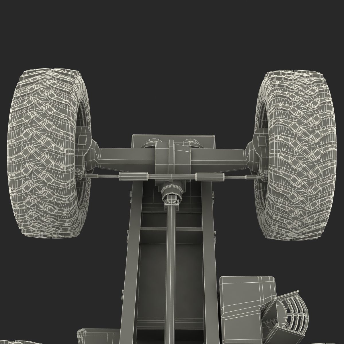 Tractor Generic Rigged 3D model_70