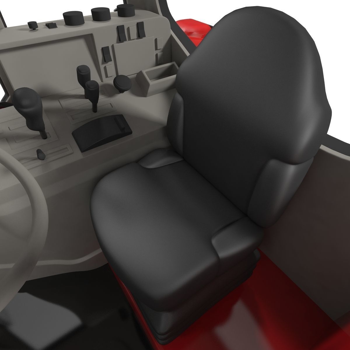 Tractor Generic Rigged 3D model_37