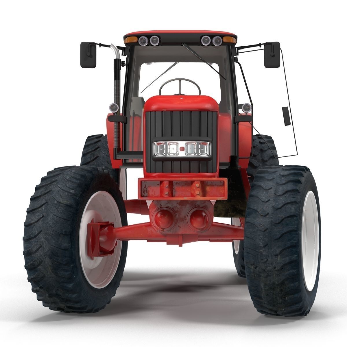 Tractor Generic Rigged 3D model_9