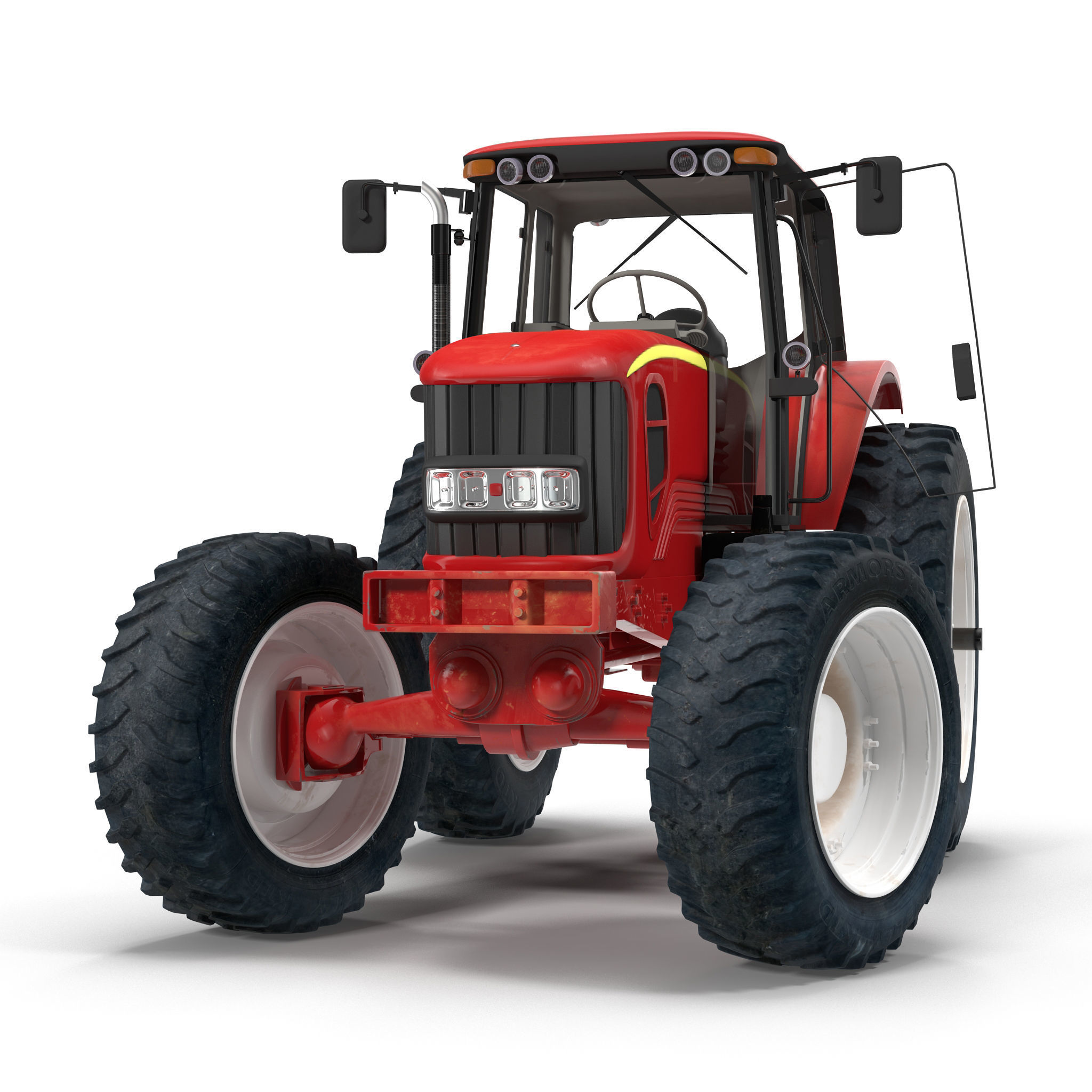 Tractor Generic Rigged 3D model_2