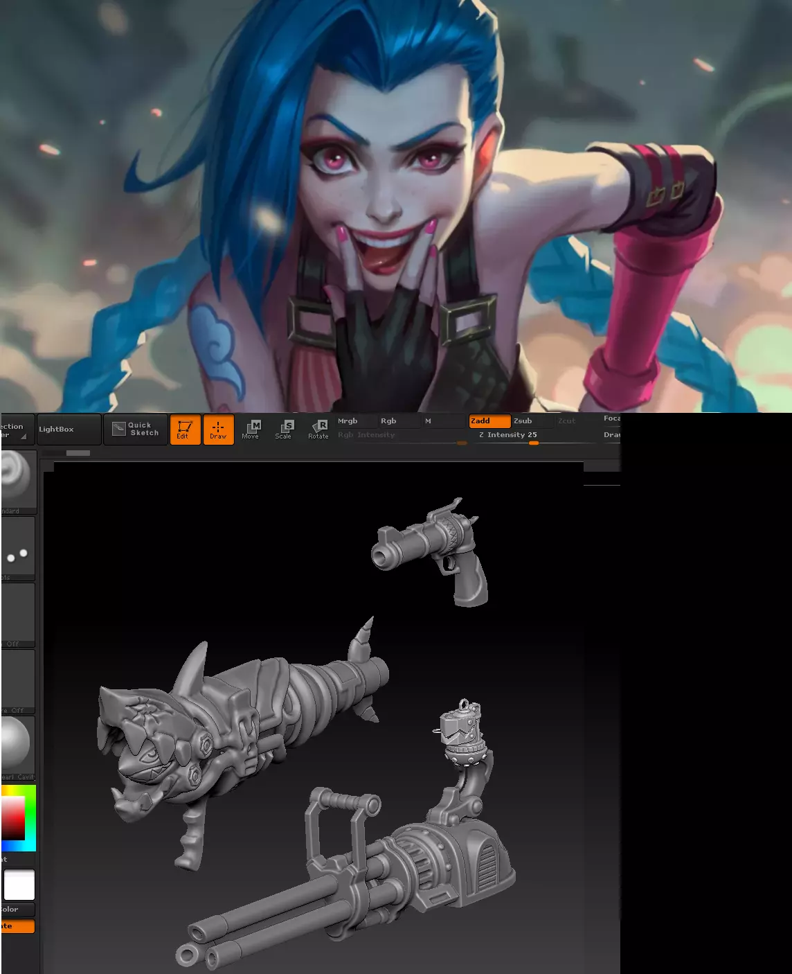 JeanNX FULL SET OF WEAPONs FOR COSPLAY 3D print model_0