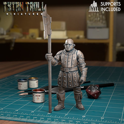 City Guard 04 - Pre-Supported 3D print model