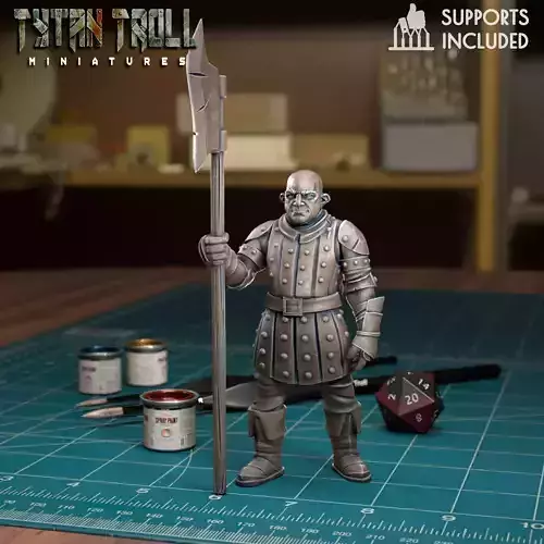 City Guard 04 - Pre-Supported 3D print model