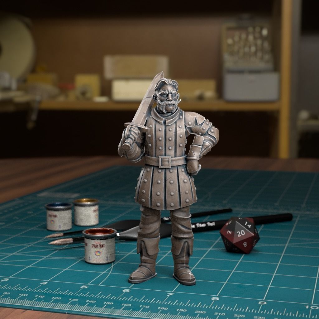 City Guard 06 - Pre-Supported 3D print model_1