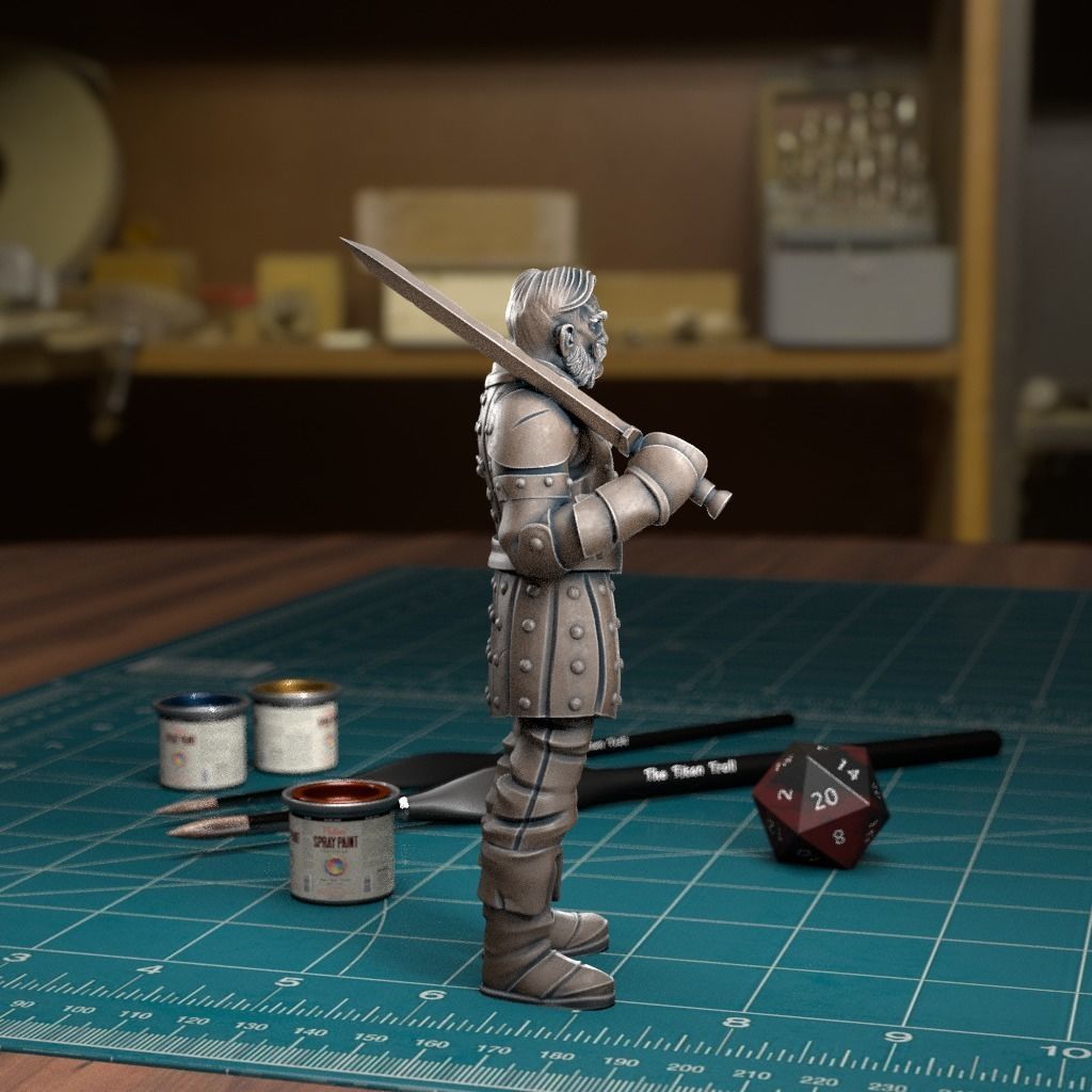 City Guard 06 - Pre-Supported 3D print model_2