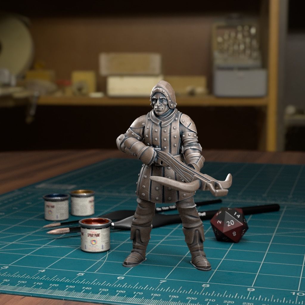 City Guard 07 -Pre-Supported 3D print model_4