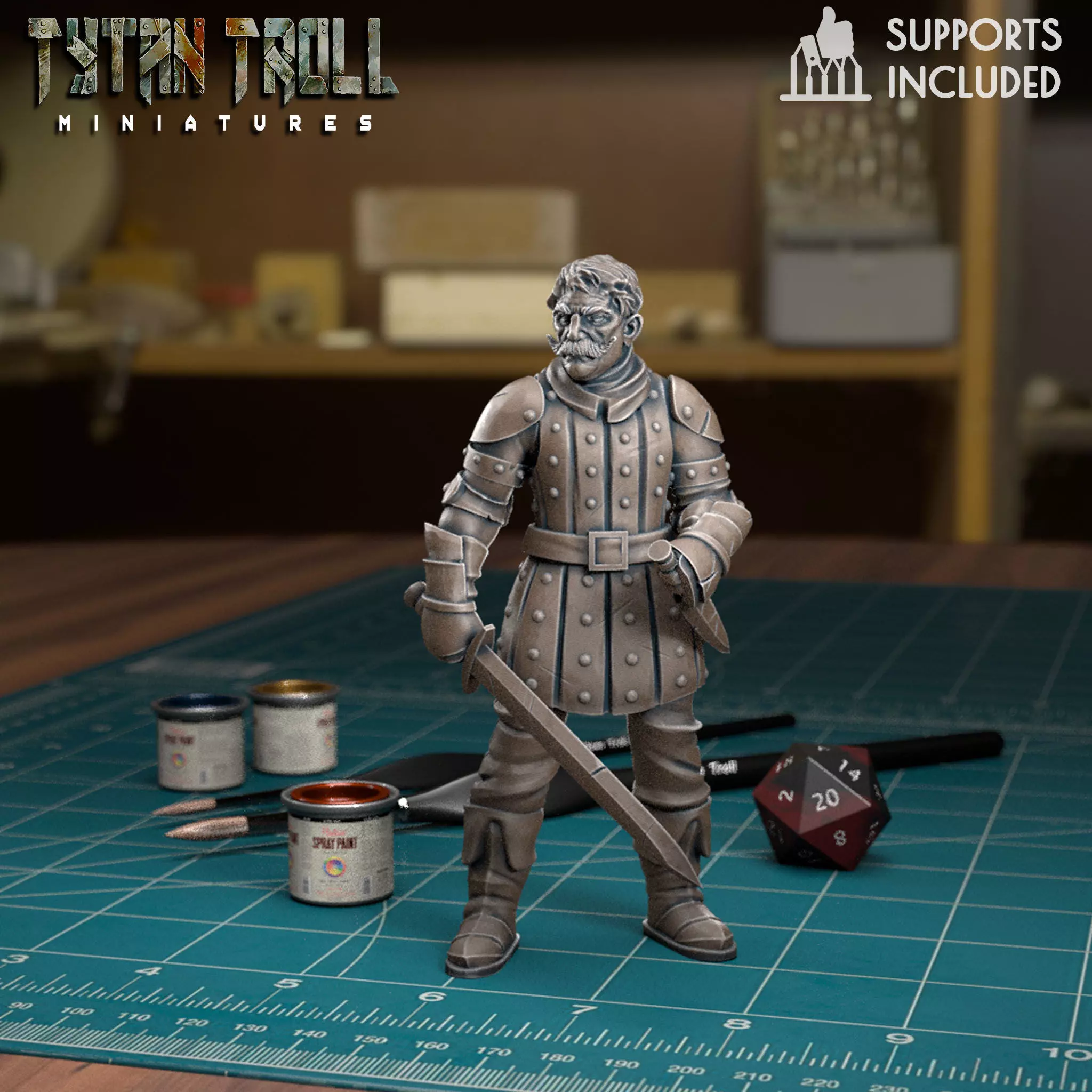 City Guard 08 - Pre-Supported 3D print model