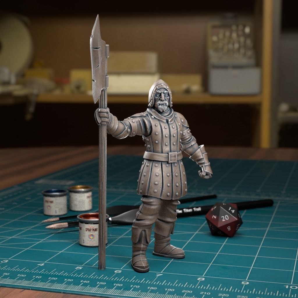 City Guard 09 - Pre-Supported 3D print model_1