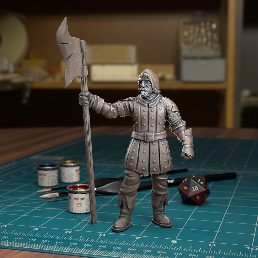City Guard 09 - Pre-Supported 3D print model_4