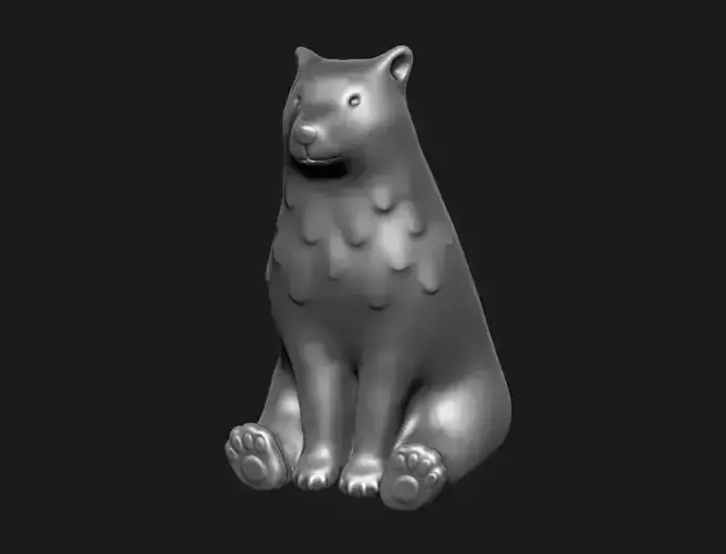 Sitting bear