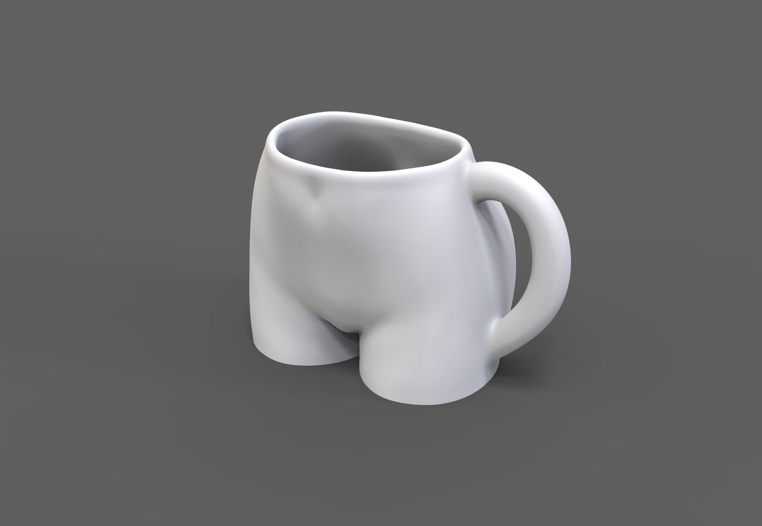 Female body coffee cup 3D print model_9