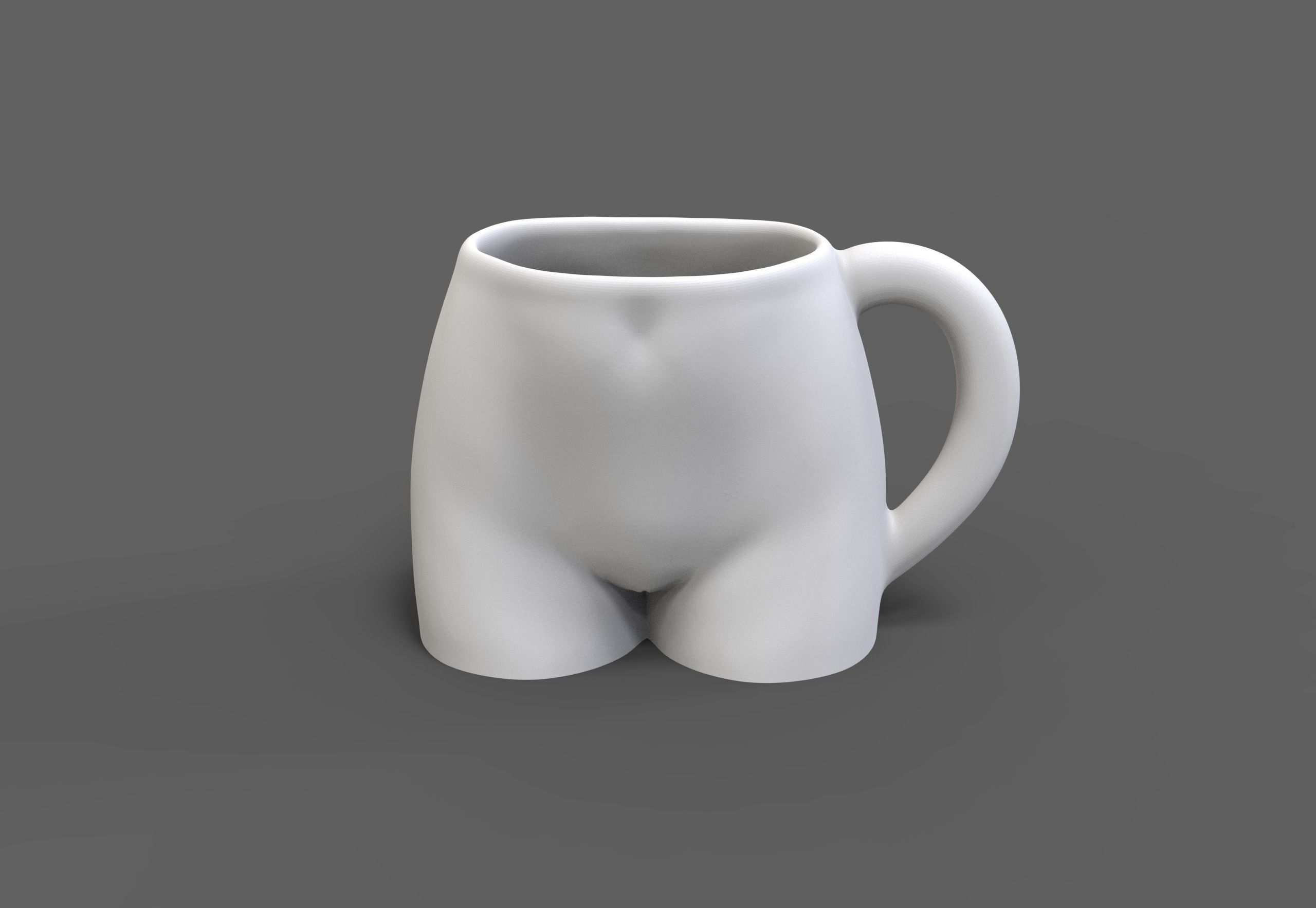 Female body coffee cup 3D print model_15