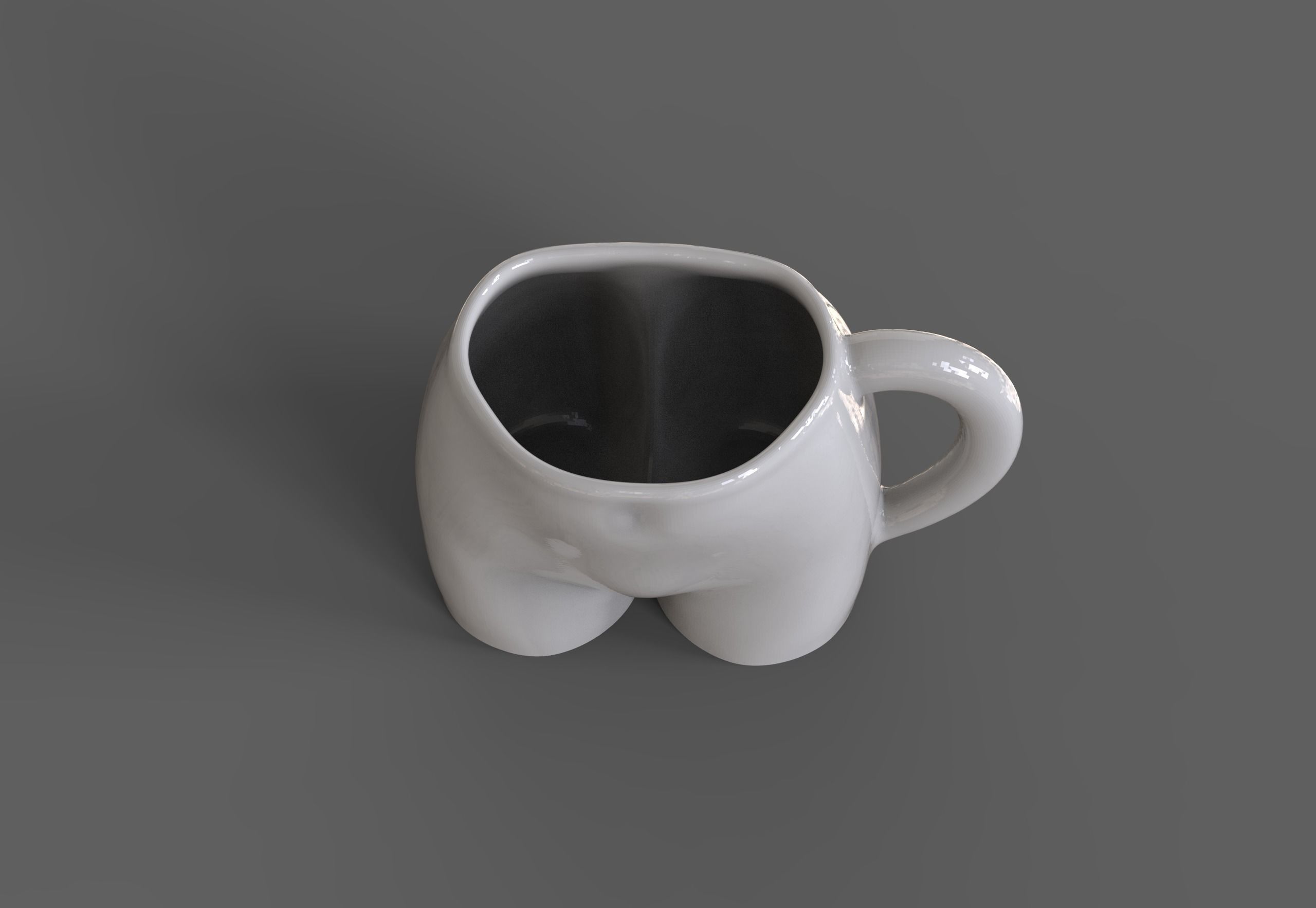 Female body coffee cup 3D print model_16