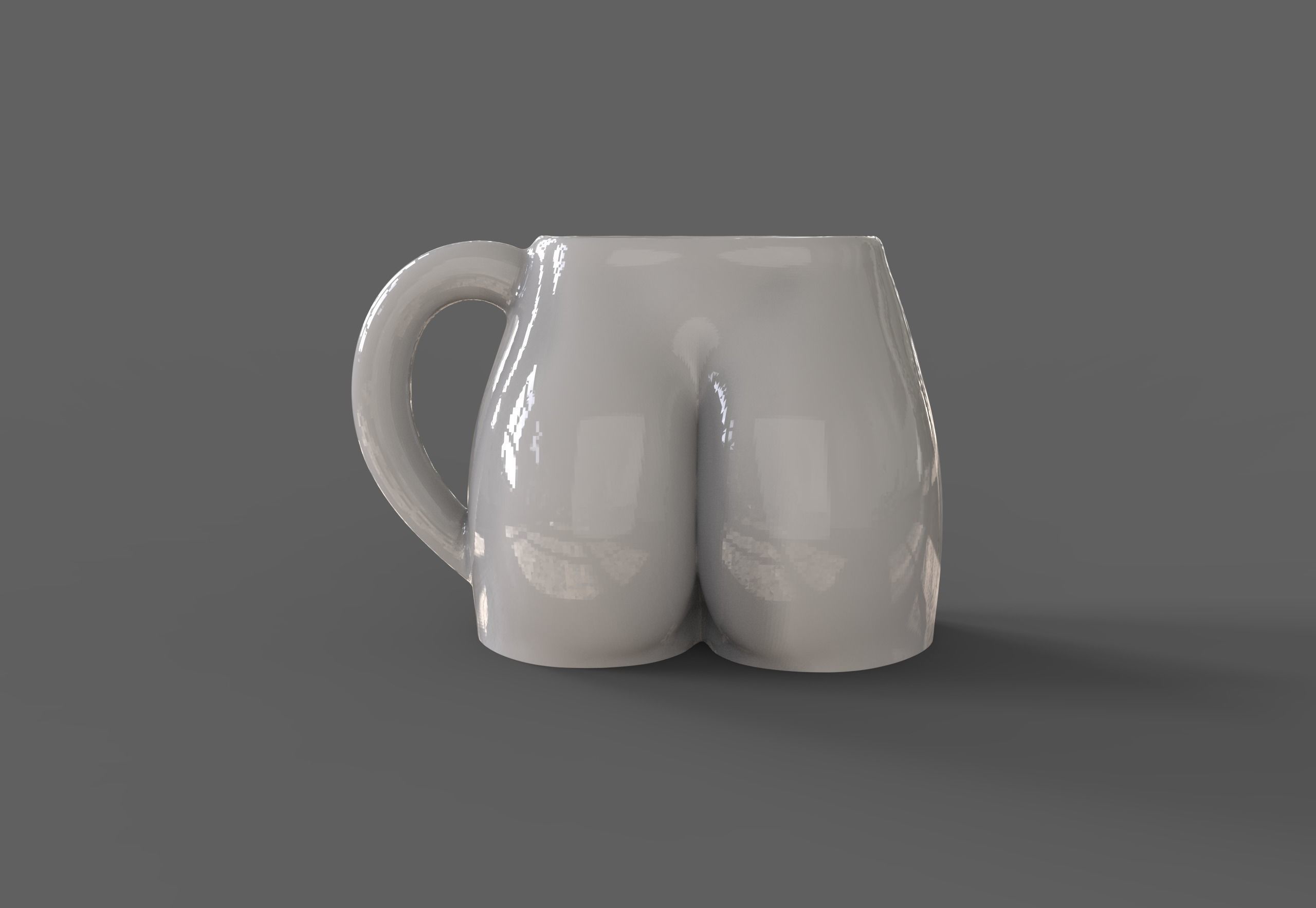Female body coffee cup 3D print model_6