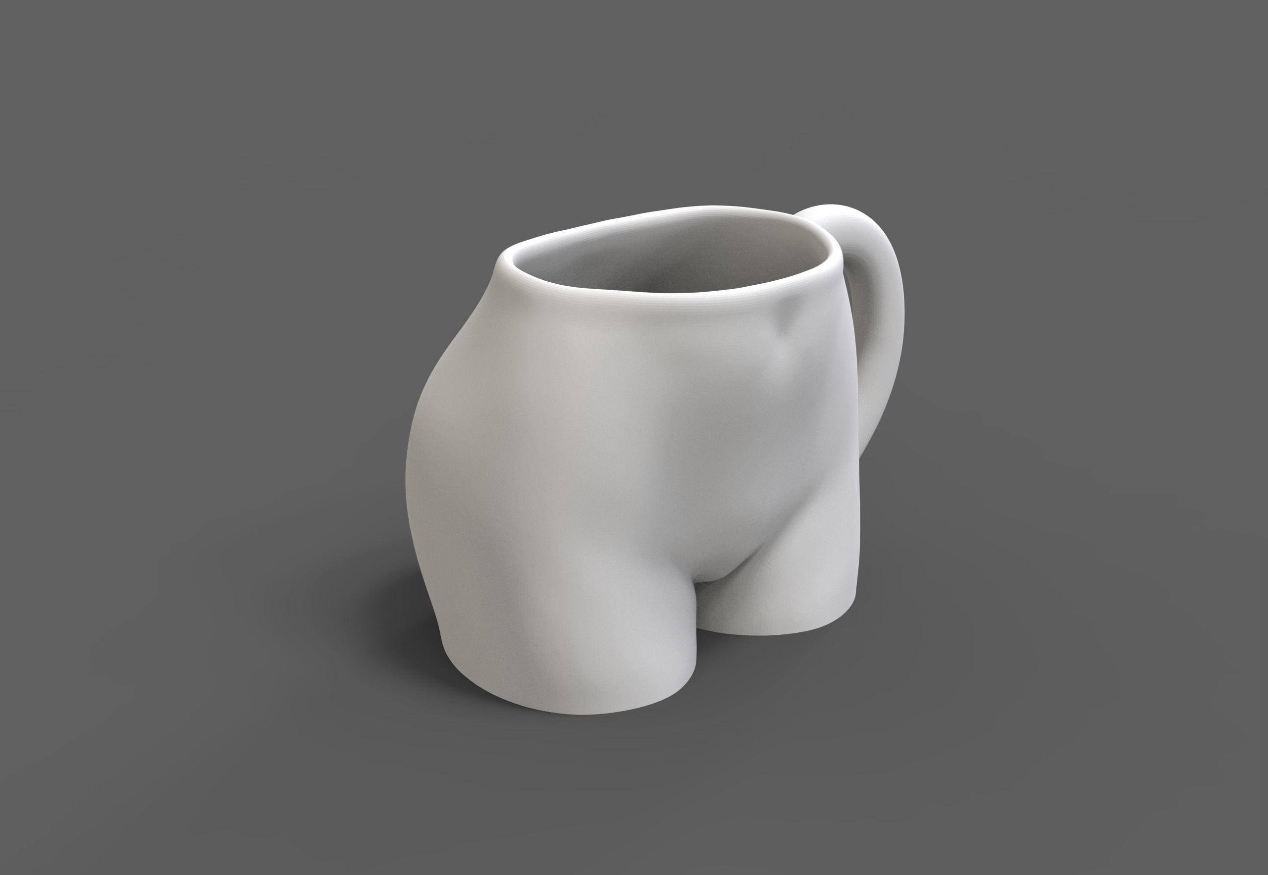 Female body coffee cup 3D print model_14