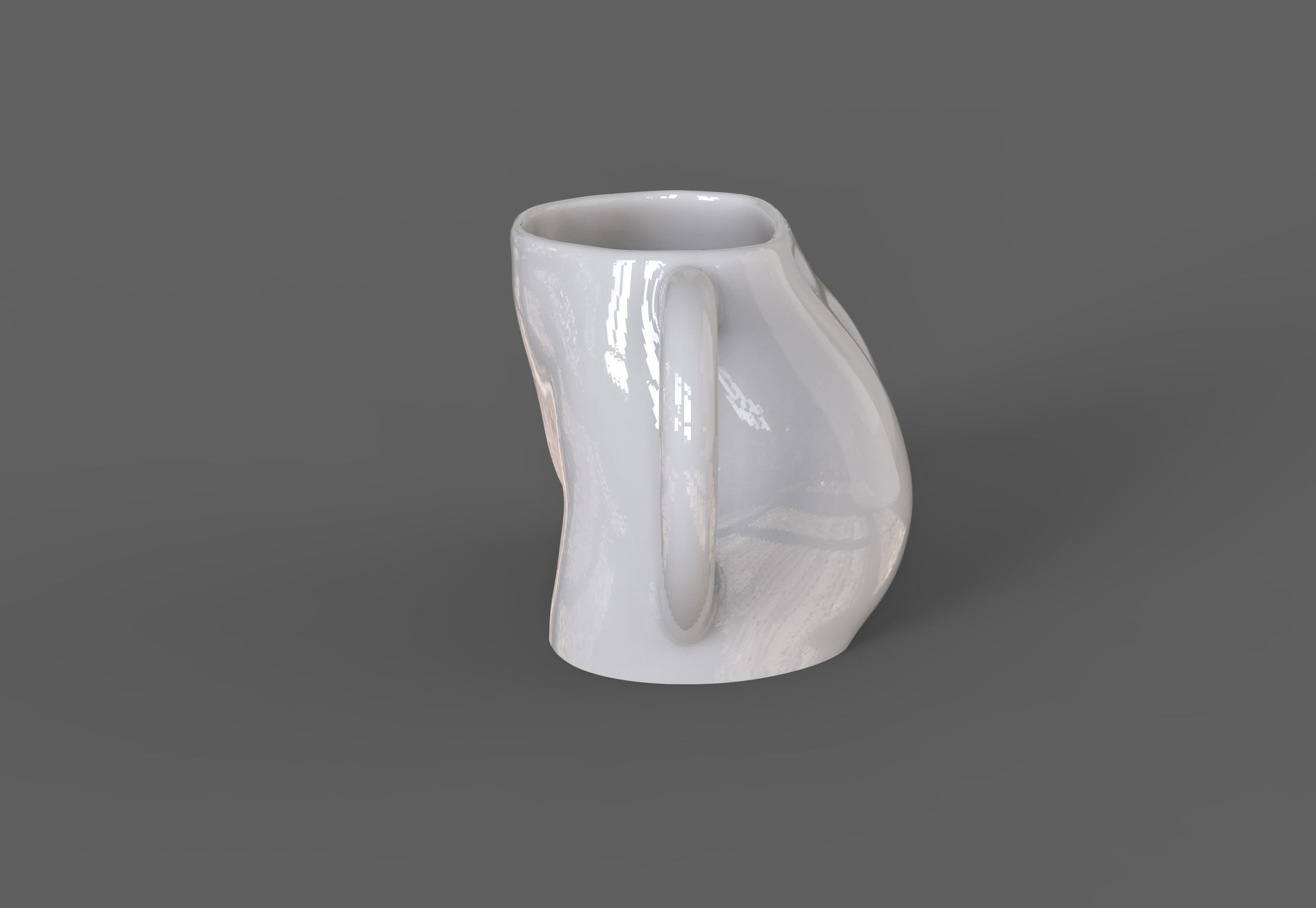 Female body coffee cup 3D print model_4