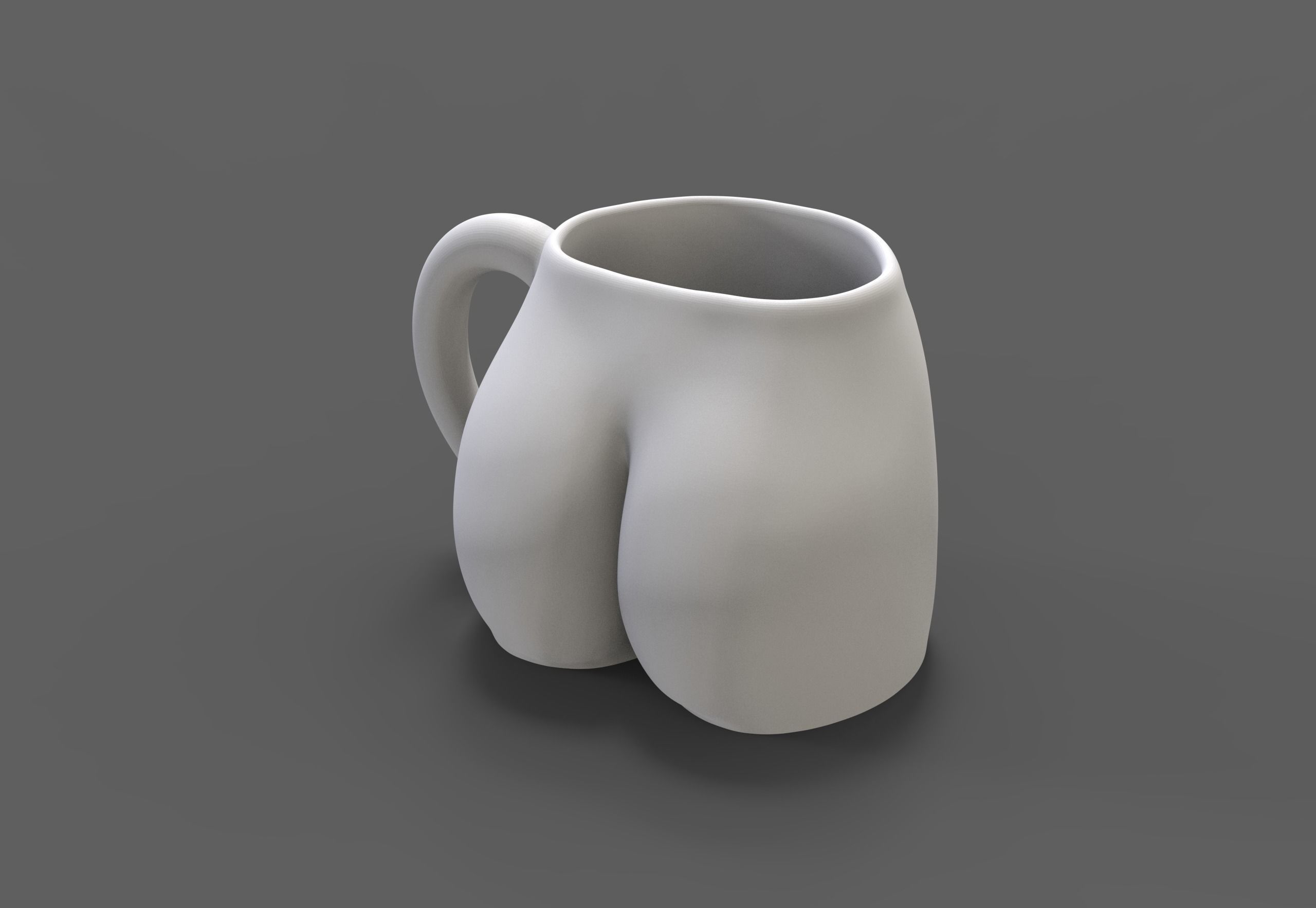 Female body coffee cup 3D print model_13