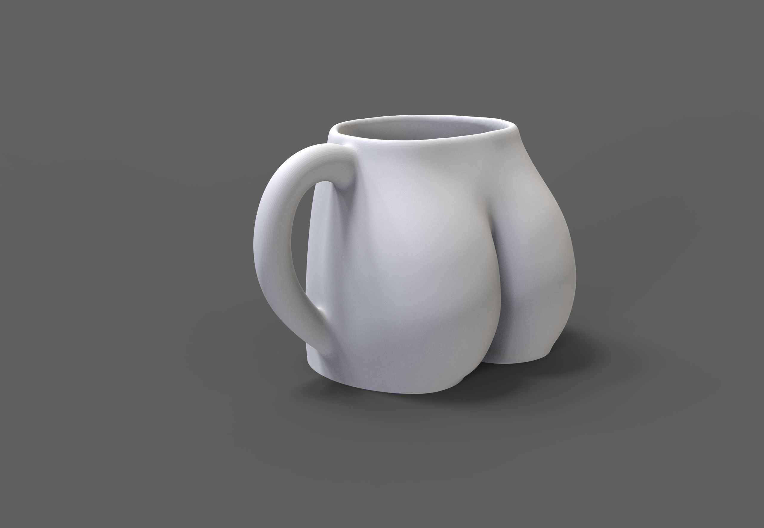 Female body coffee cup 3D print model_11