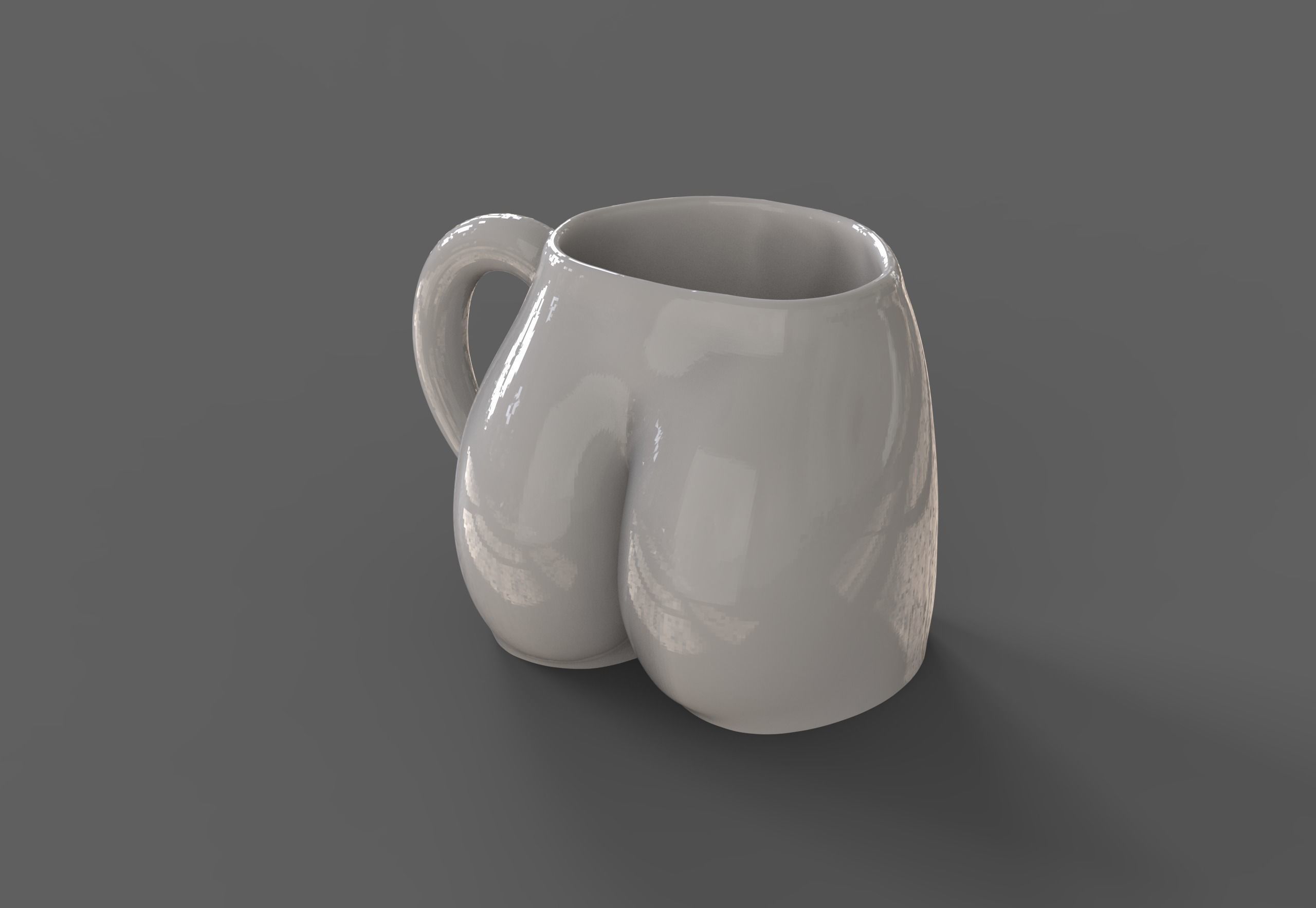 Female body coffee cup 3D print model_7