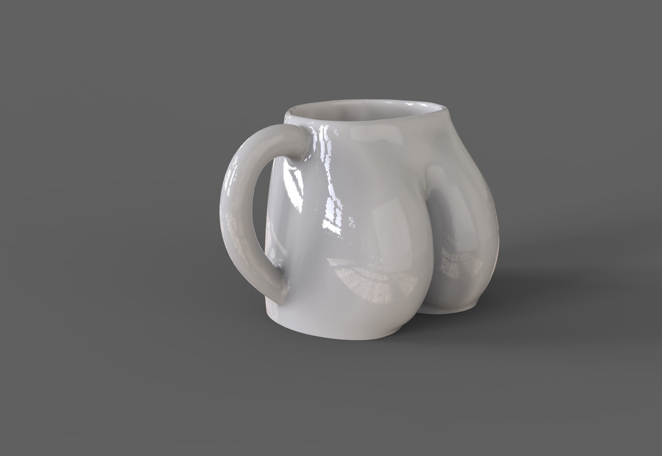 Female body coffee cup 3D print model_5