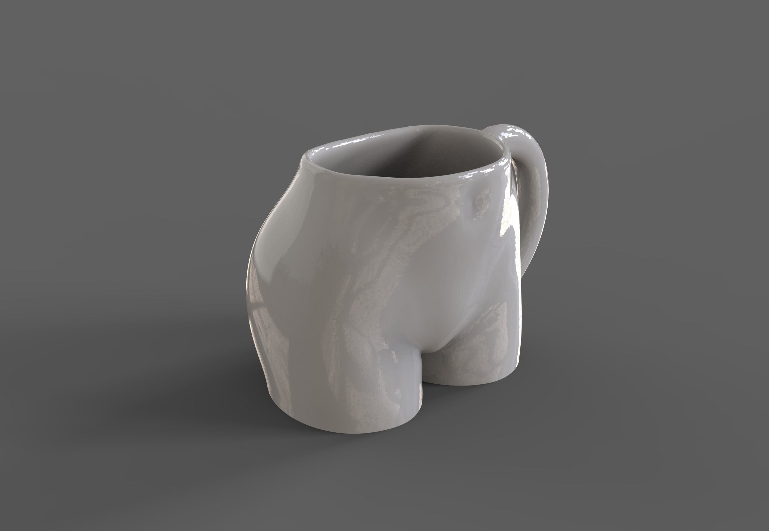 Female body coffee cup 3D print model_8