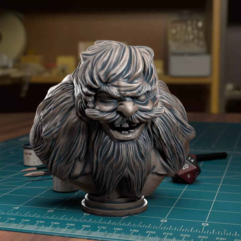 Bridge Keeper Bust- Pre-Supported 3D print model_0