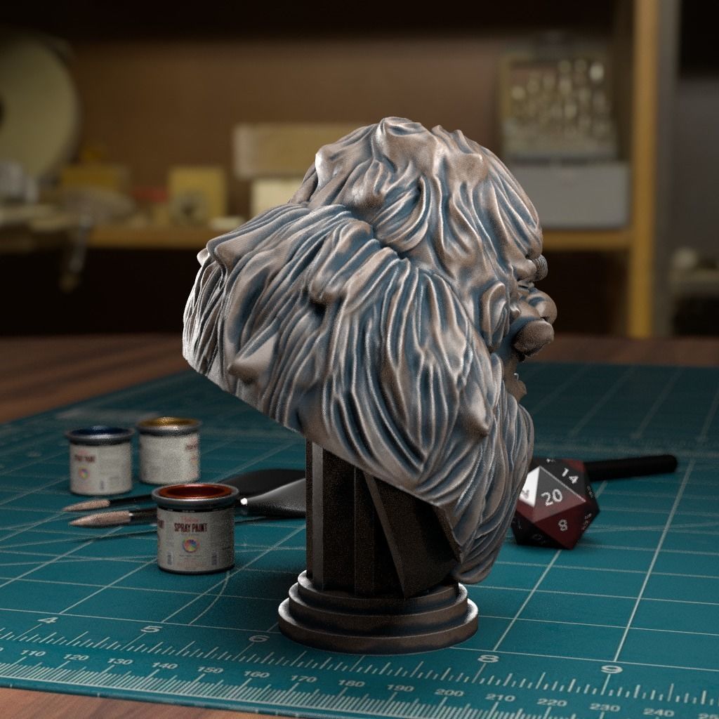 Bridge Keeper Bust- Pre-Supported 3D print model_1