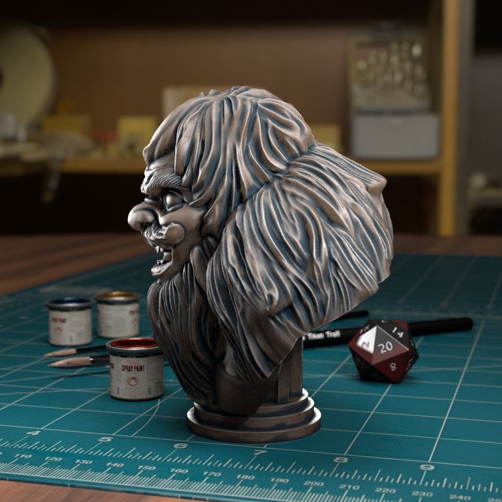 Bridge Keeper Bust- Pre-Supported 3D print model_3