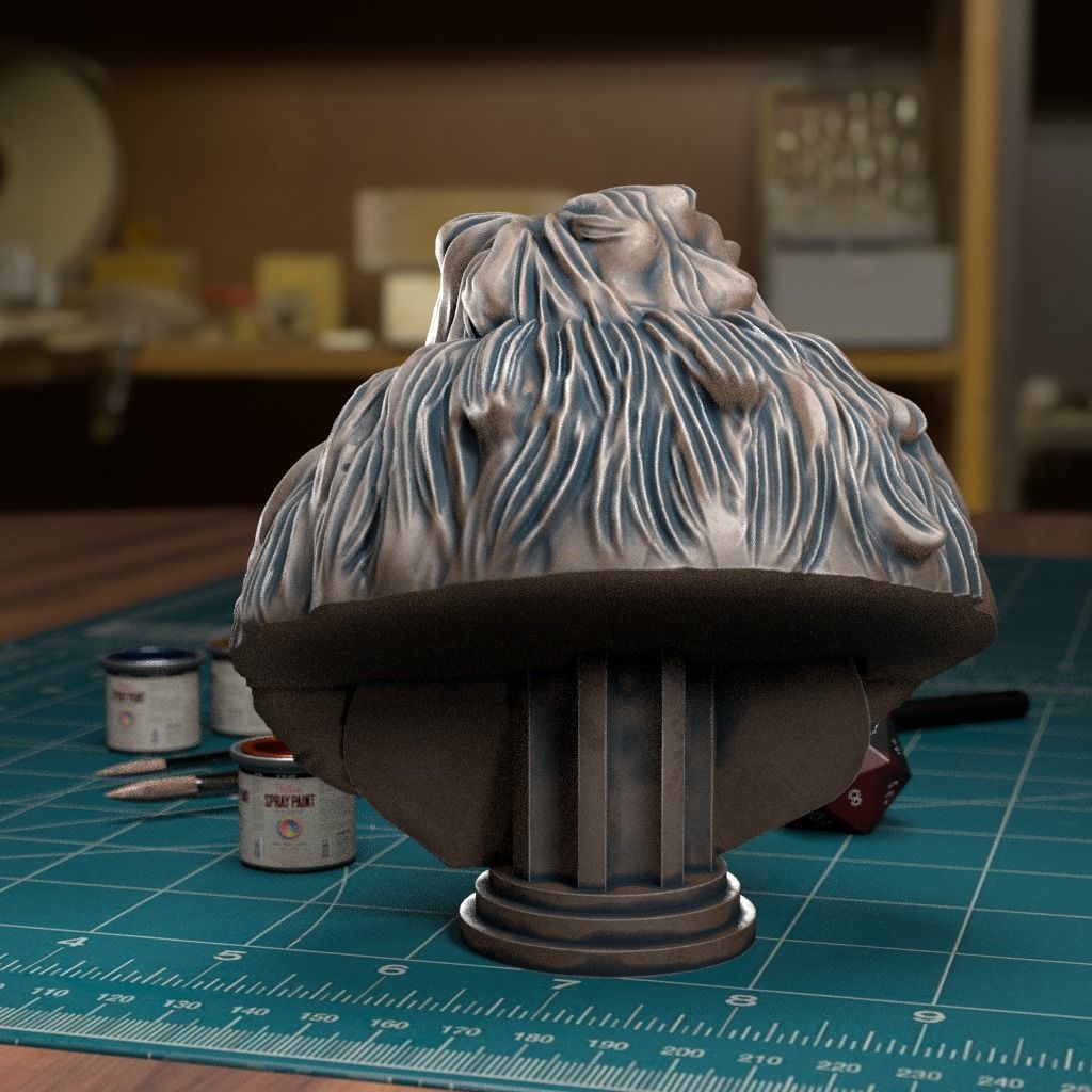 Bridge Keeper Bust- Pre-Supported 3D print model_2