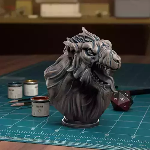 Ratman Bust - Pre-Supported 3D print model