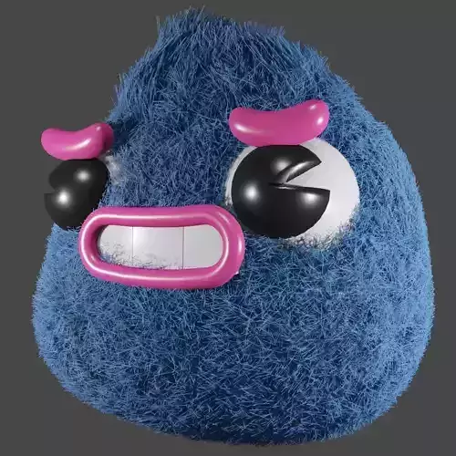 FurJoy plush toy with eyes