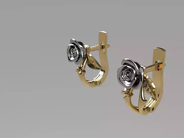 earrings rose