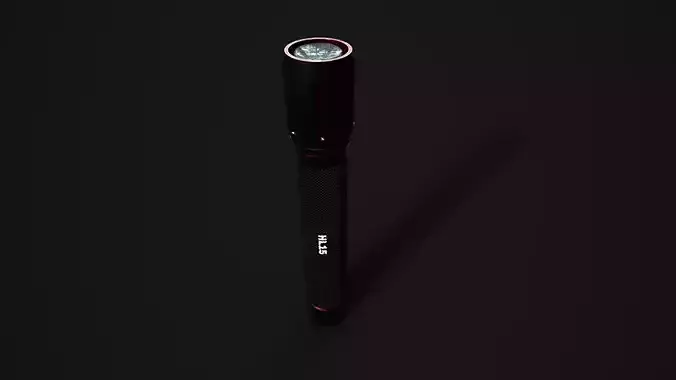 Flashlight HL - 15 Low-poly 3D model