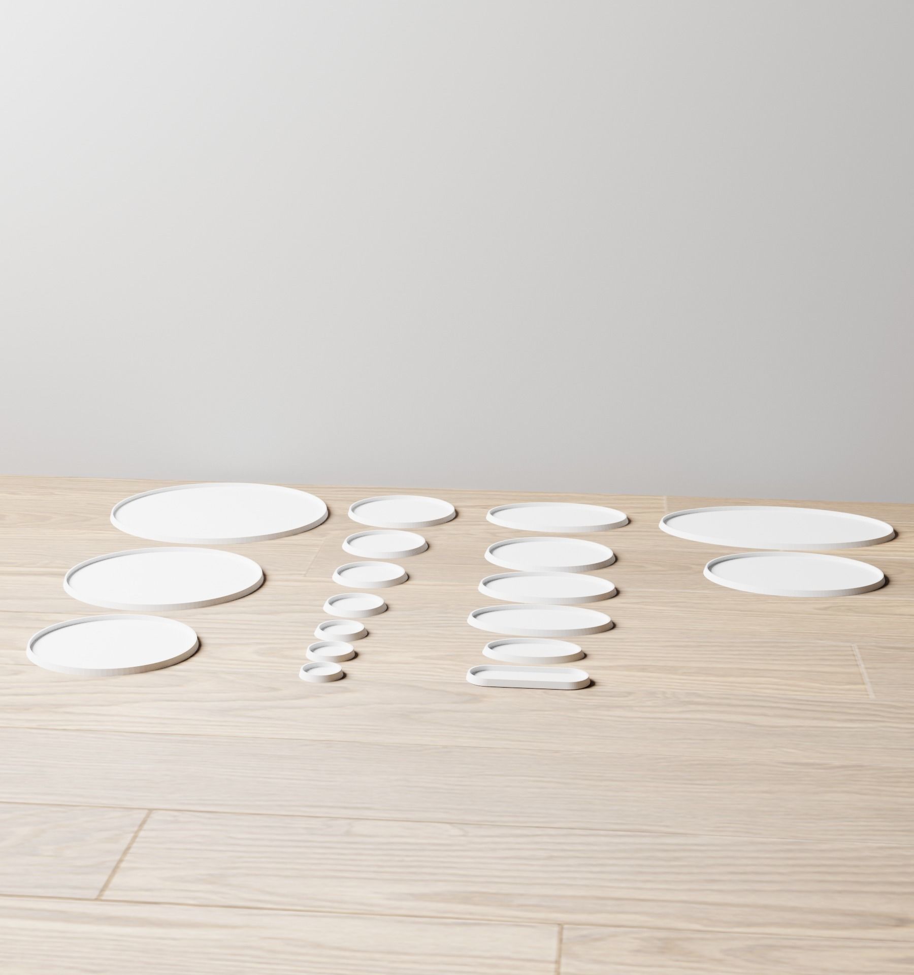 Hollow Base Set 3D print model_1