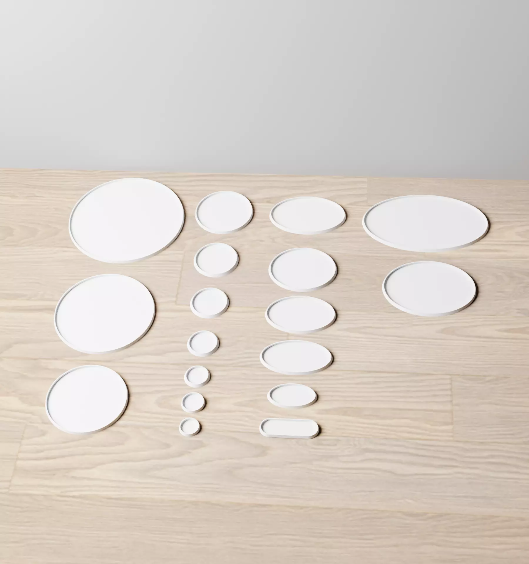 Hollow Base Set 3D print model_0