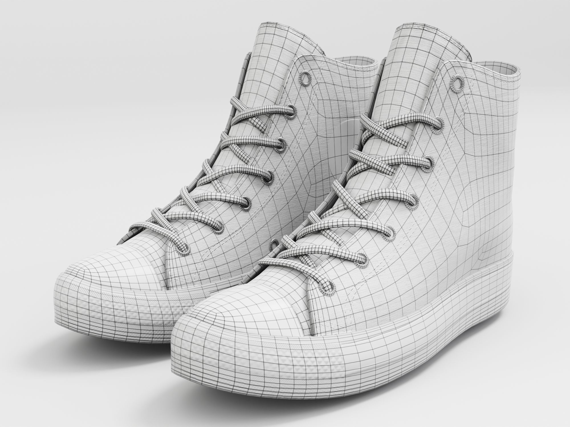 Converse All Star Style Unisex - Shoe Green PBR Low-poly 3D model_1