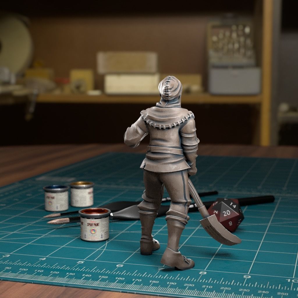 Farmer 02 - Pre-Supported 3D print model_3