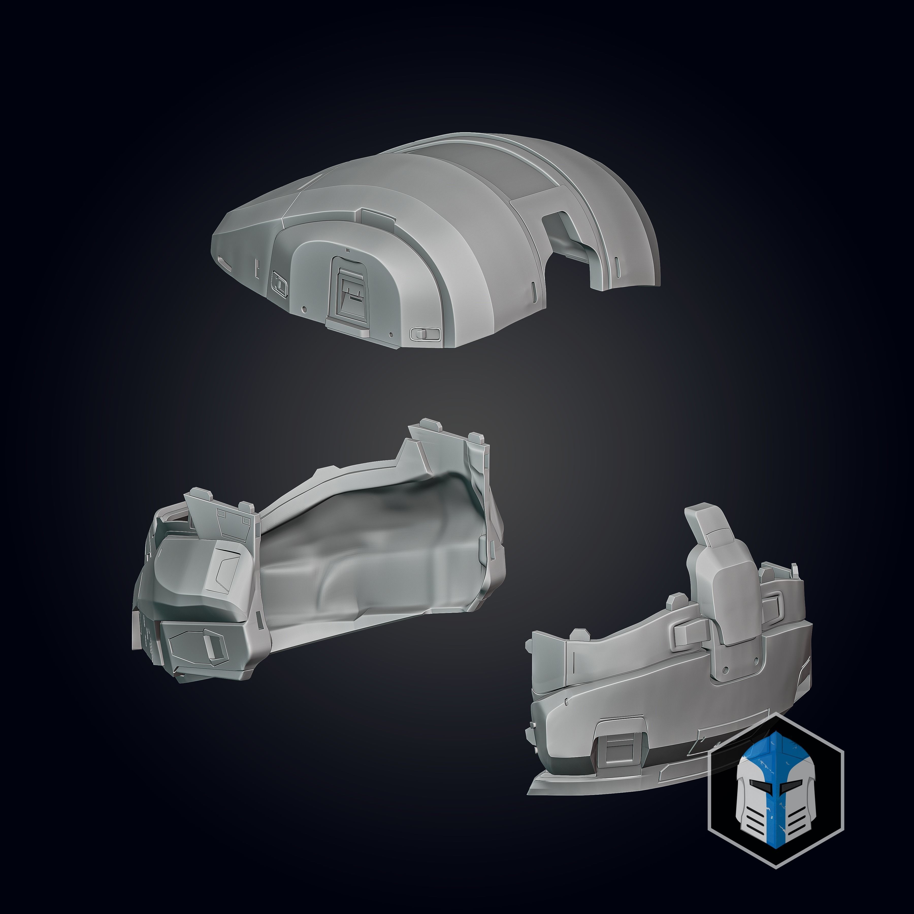 Halo Infinite Cavallino Helmet 3D print model_6