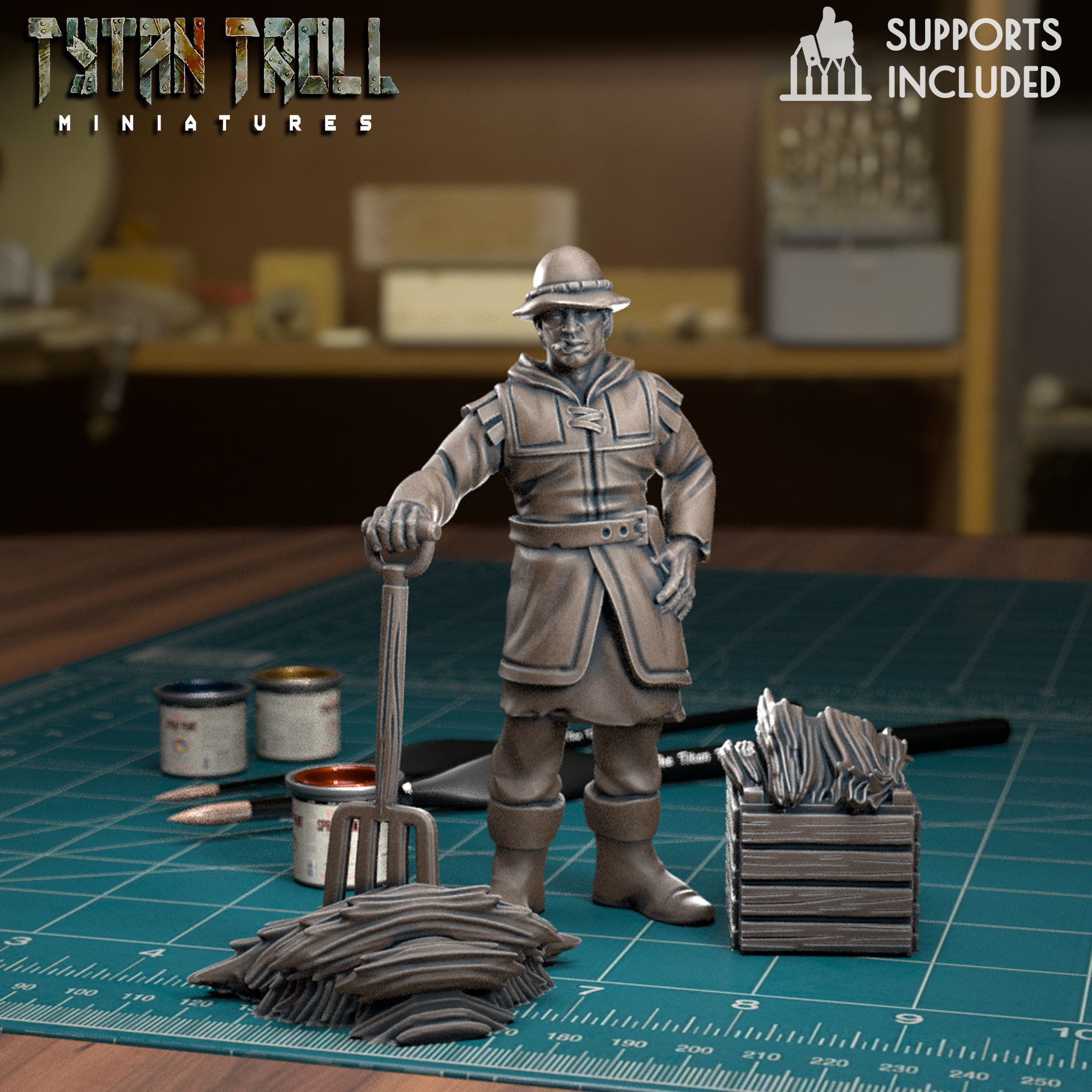 Farmer Bundle - Pre-Supported 3D print model_5